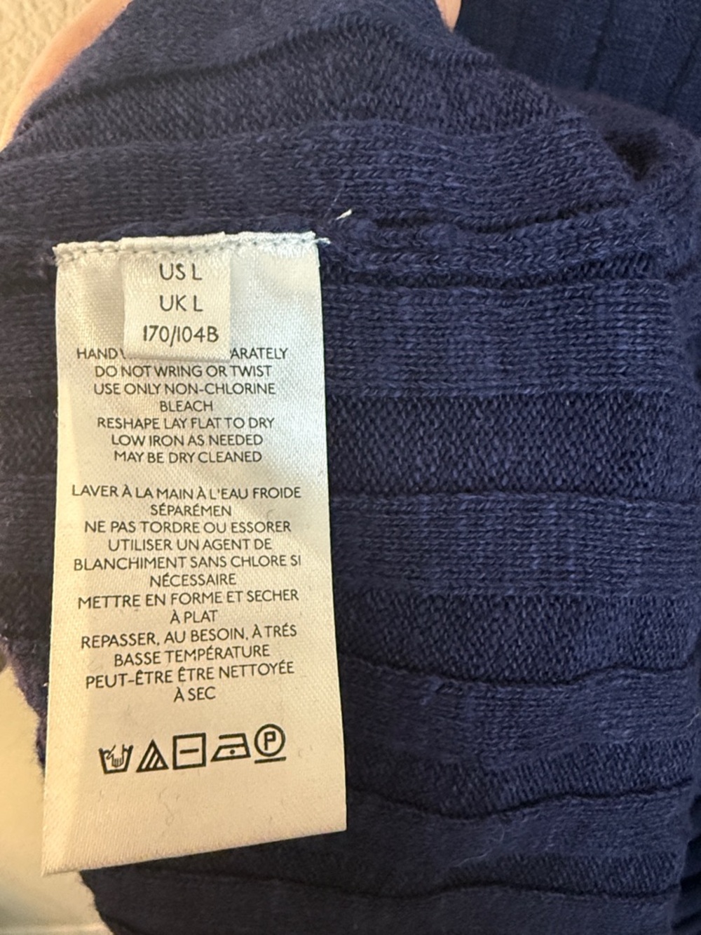 Free People Beach Veda Sweater Top and Skirt Set - Celestial Indigo - LG NWT - Picture 4 of 5